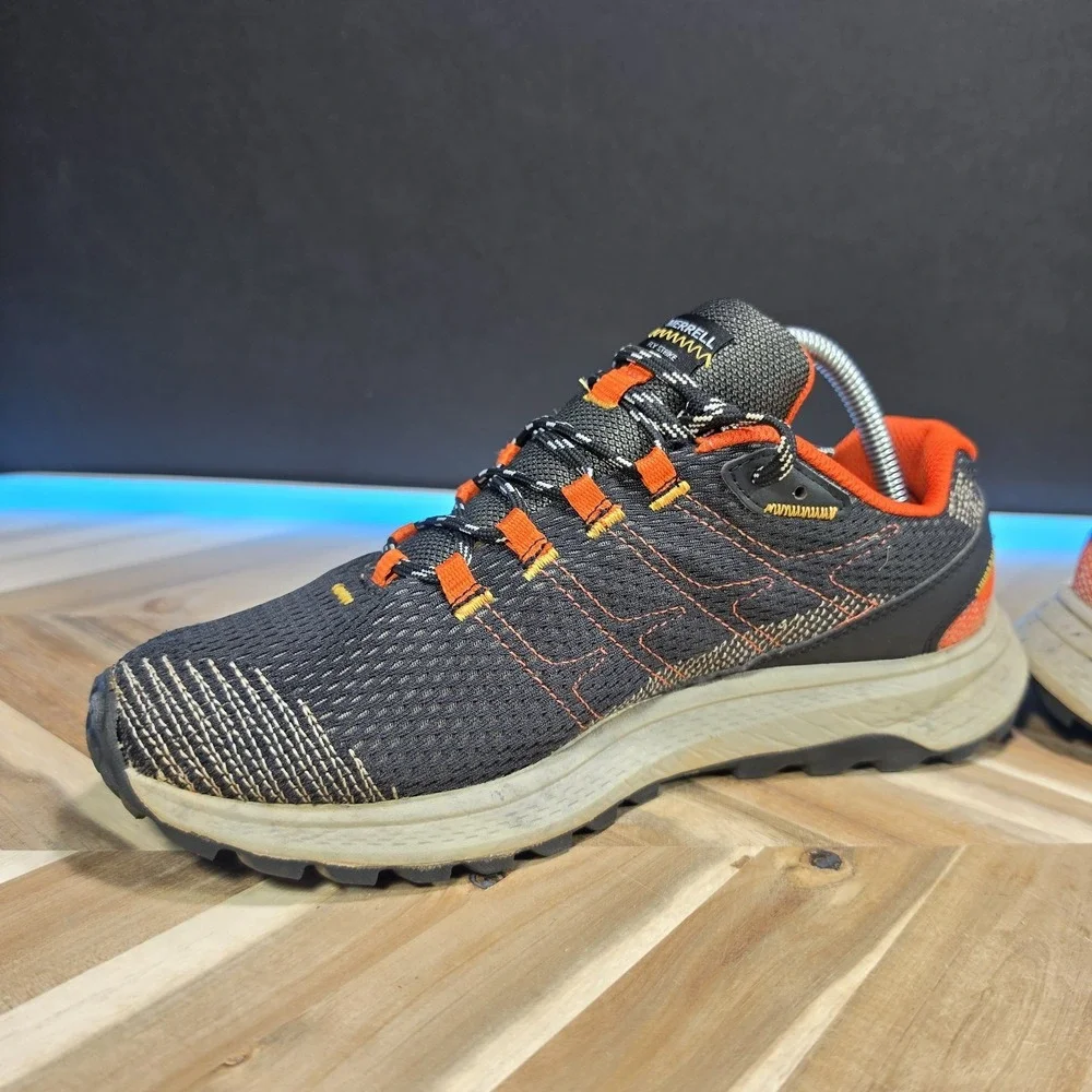 Merrell Fly Strike Shoes Mens Size 8.5 Black Trail Running Sneakers J067377